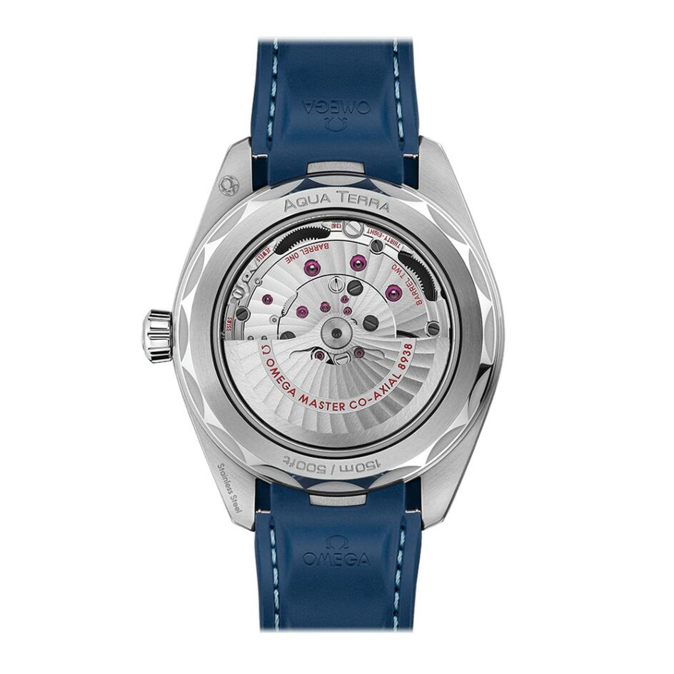 OMEGA Seamaster Aqua Terra Steel & Blue GMT Worldtimer Watch - Master Copy