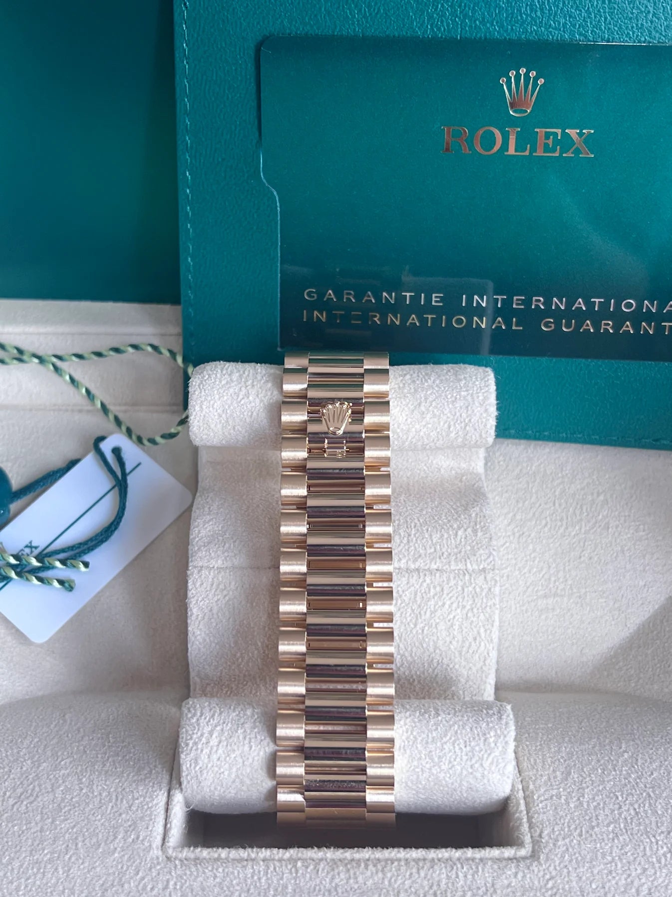Rolex Day Date President Rose Gold Olive Dial - Master Copy