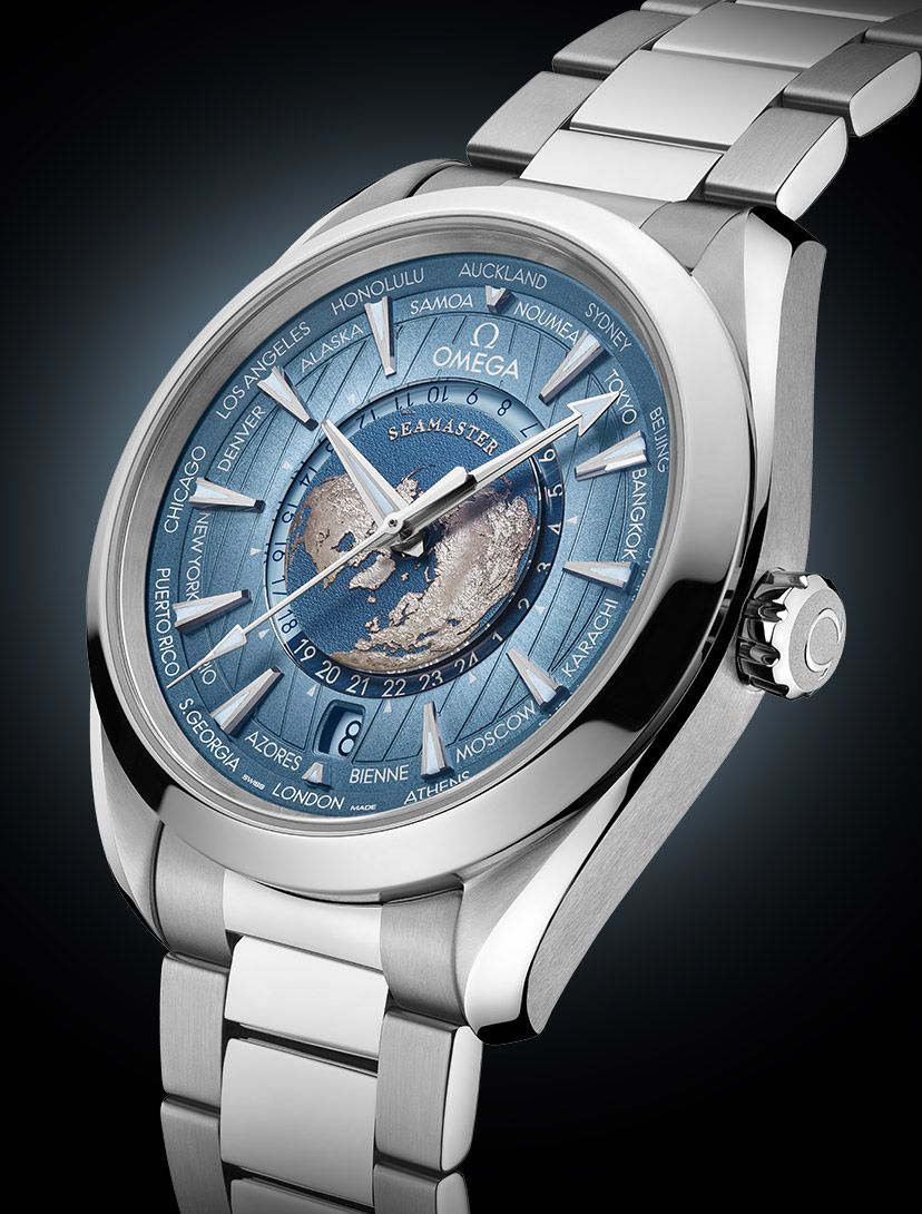 Omega Seamaster Worldtimer Steel Mens Watch - Master Copy