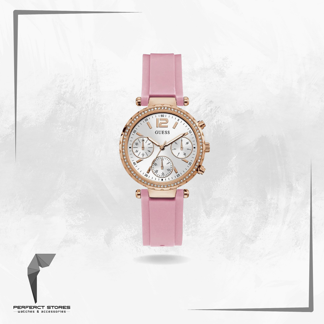Solstice Rose Gold Silicone Women's Watch GW0113L4 - original