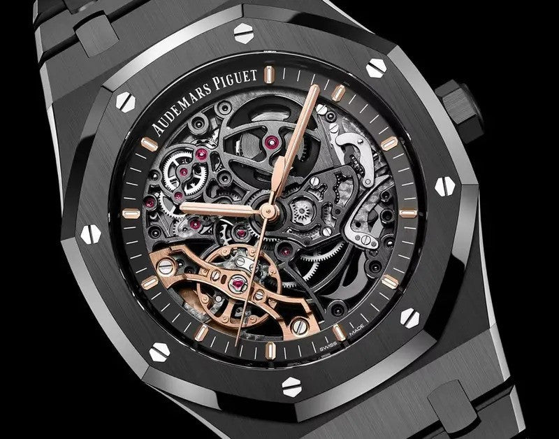 Audemars Piguet Royal Oak "Skeleton" full black - Master Copy