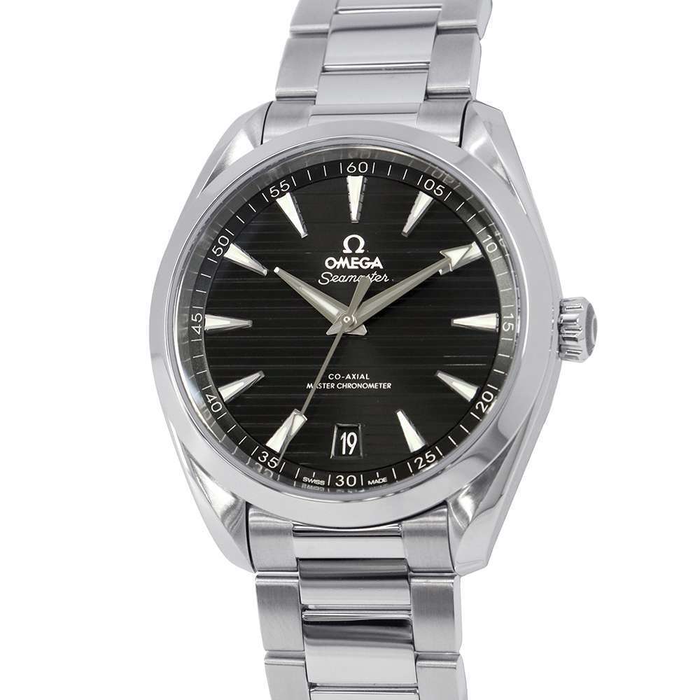 Omega Seamaster Aqua Terra Steel Mens Watch black dial - Master Copy