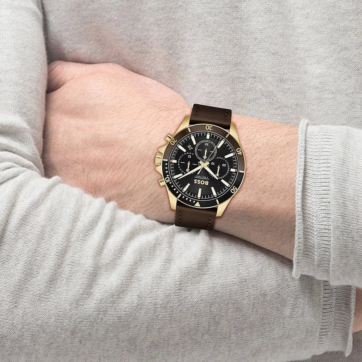 BOSS Analog Black Dial Men's Watch-1514100