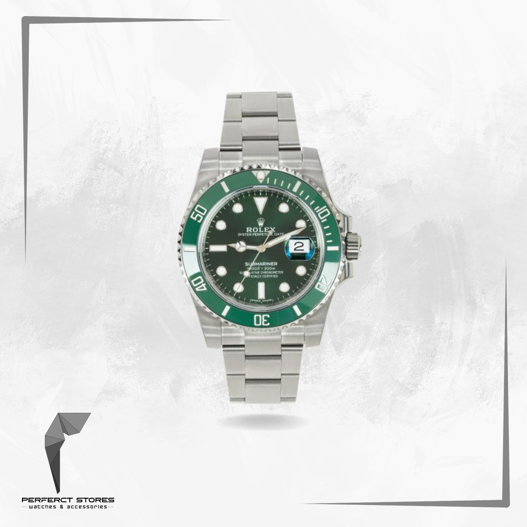 Rolex Submariner Oyster Green Hulk Stainless Watch - Master Copy