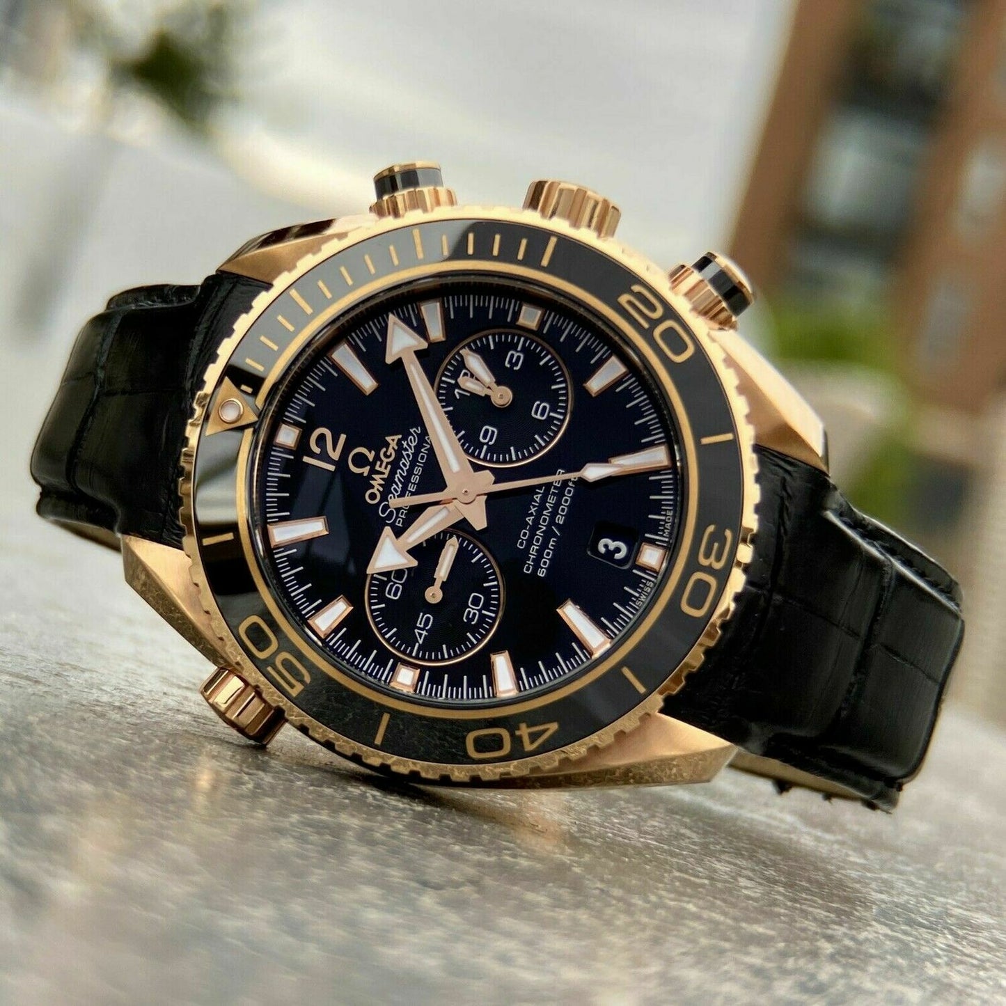 OMEGA Seamaster Planet Ocean 600M Co‑Axial Master Chronometer Chronograph - Master Copy