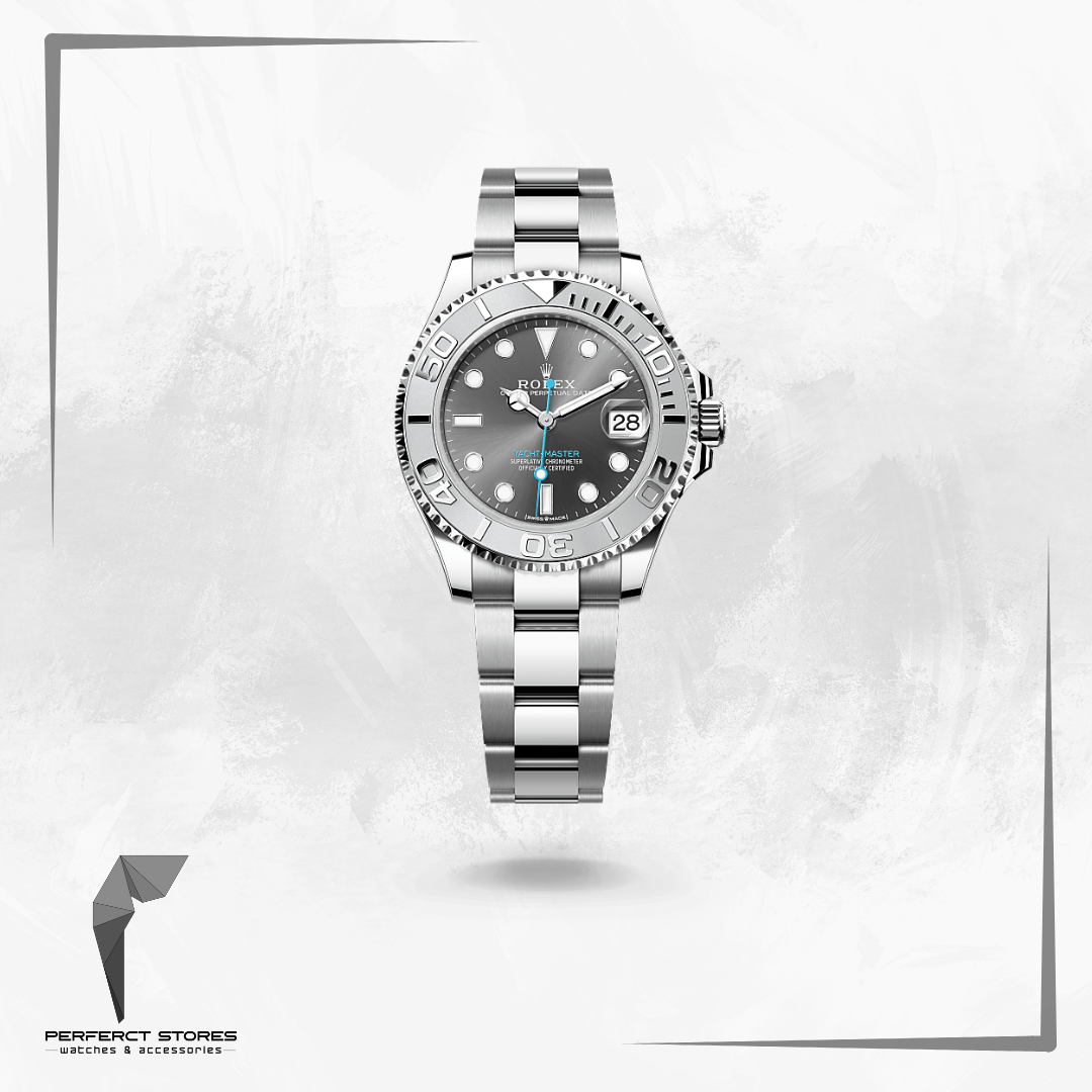 Rolex Yacht - Master Steel Platinum Rhodium Dial Automatic Watch - Master Copy