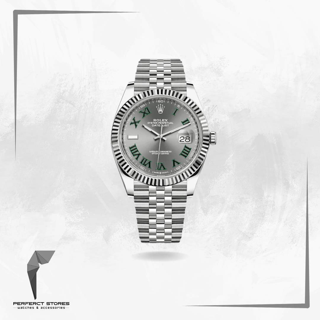 Rolex Oyster Datejust II Jubilee Steel Slate Roman Wimbledon 41 mm - Master Copy
