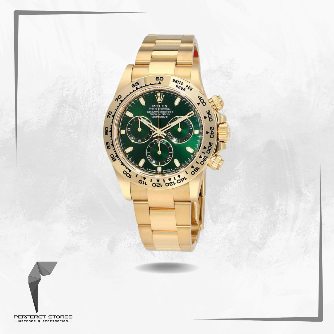Rolex Daytona John Mayer Yellow Gold Green Dial - Master Copy
