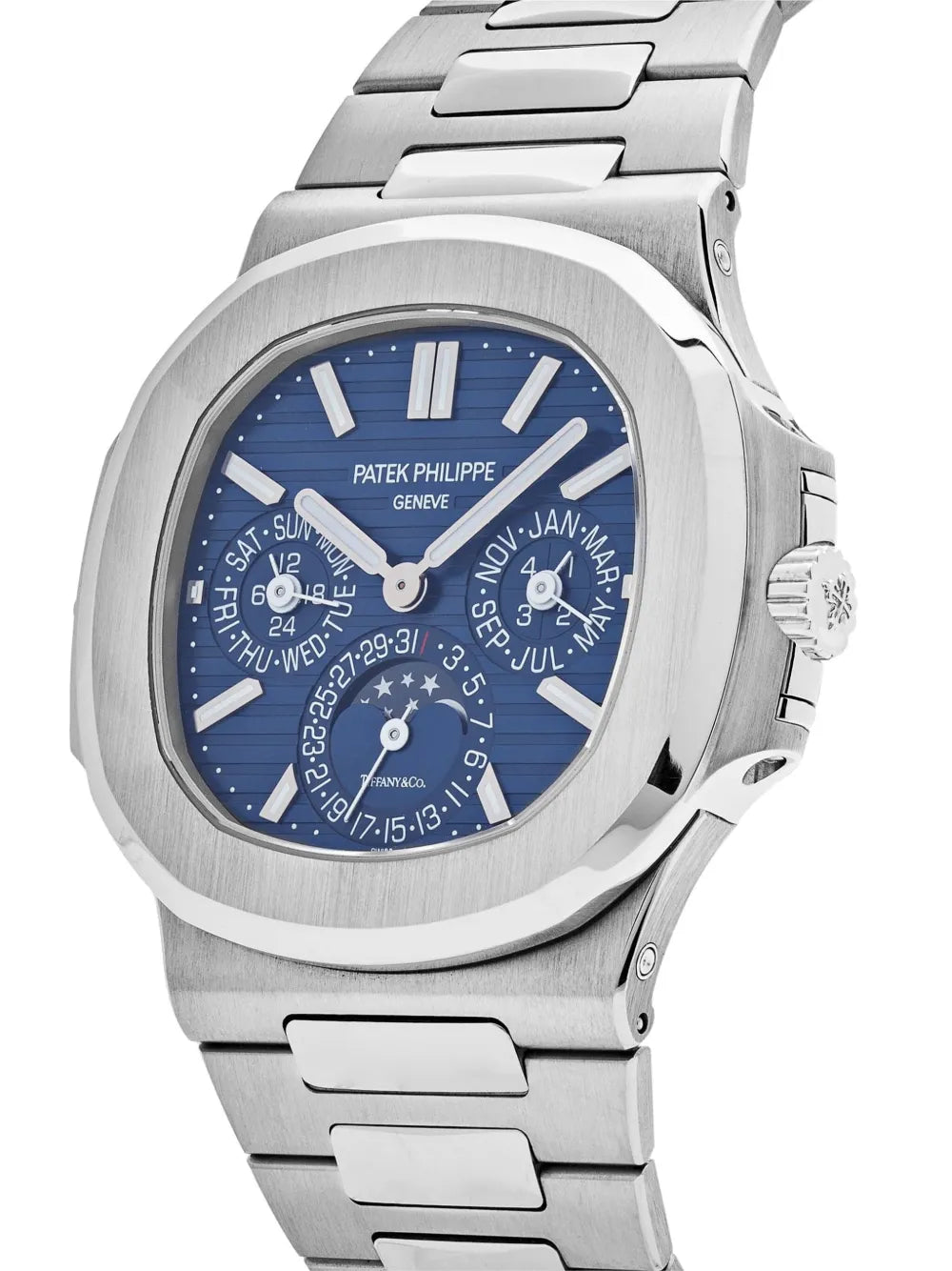 Patek Philippe Nautilus Chronograph Date Stainless Steel Blue Dial - Master Copy