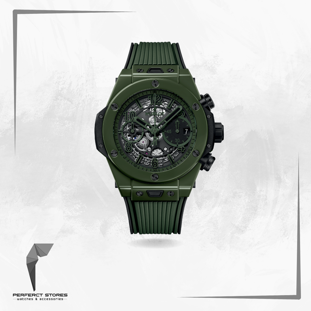 Hublot Watch Big Bang mint green Rubber Strap 44mm - Master Copy