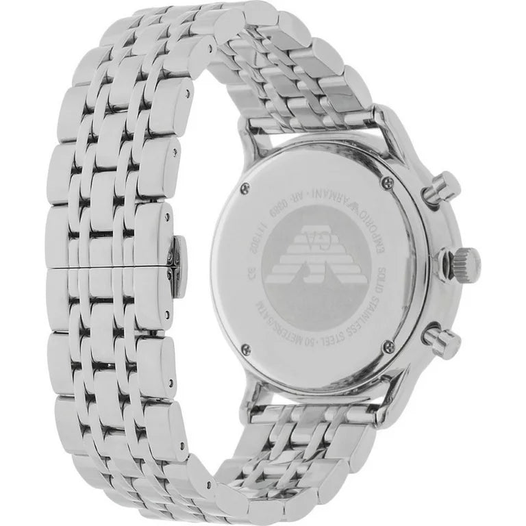 Emporio Armani Men's Chronograph Stainless Steel Watch AR0389 - Original