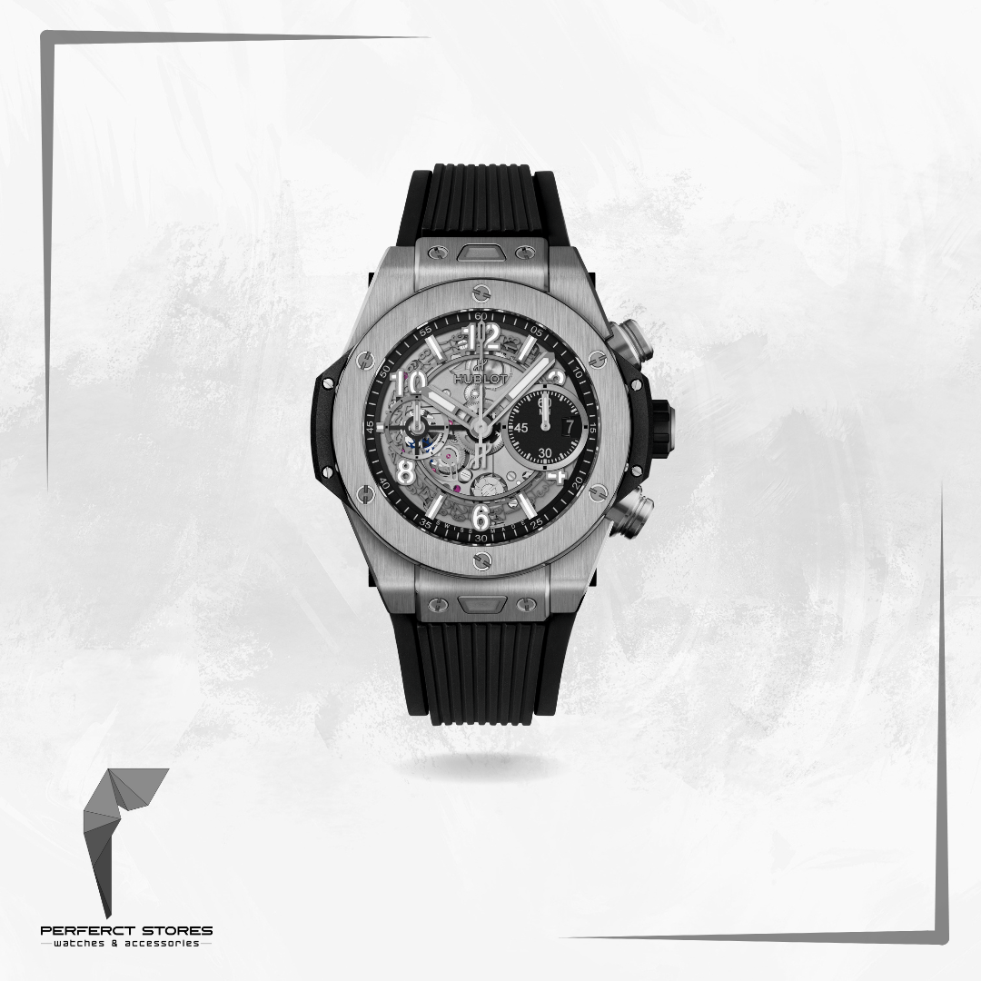 Hublot Watch Big Bang Black Rubber Strap 44mm - Master Copy