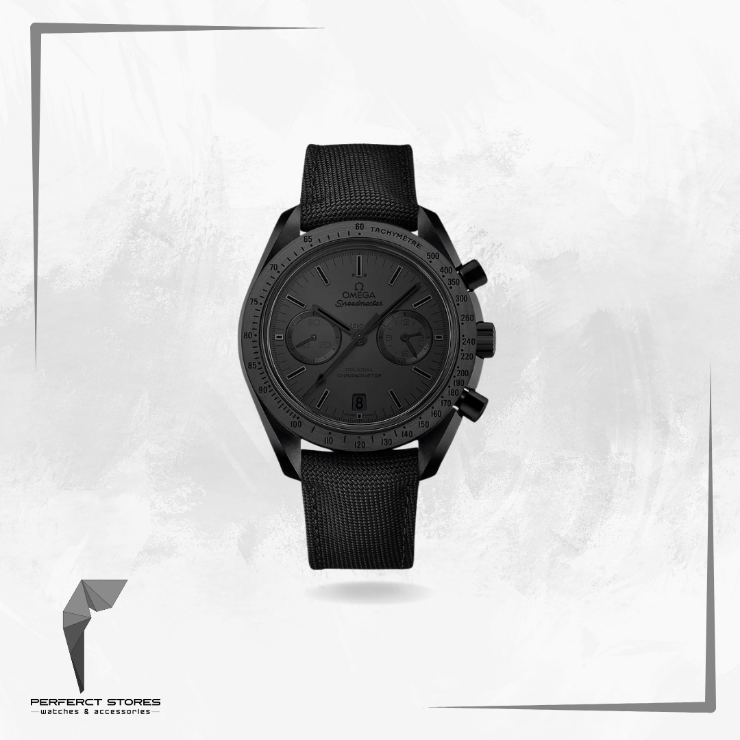 Omega Dark Side of the Moon Co-Axial Chronometer Chronograph Speedmaster in Black - Master Copy
