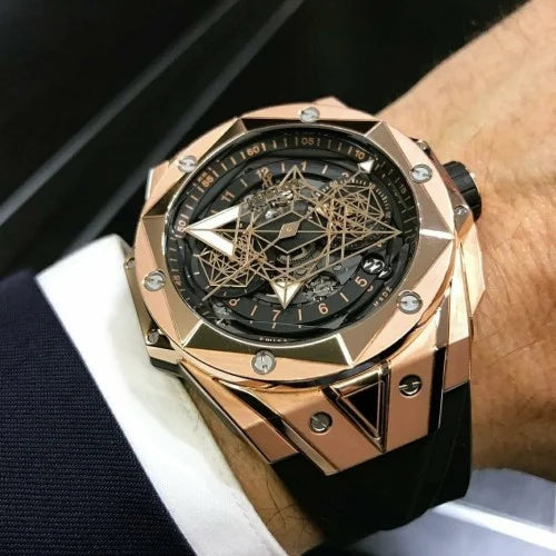 Hublot Big Bang Sang Bleu II Gold - high Quality