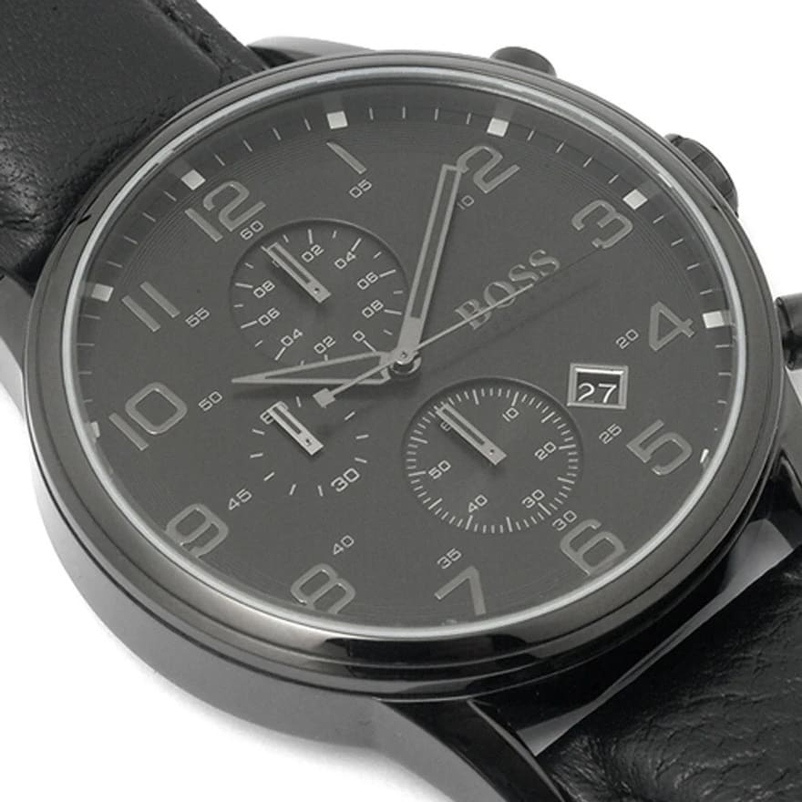 Hugo Boss 1512567 Black Leather Chronograph - Original
