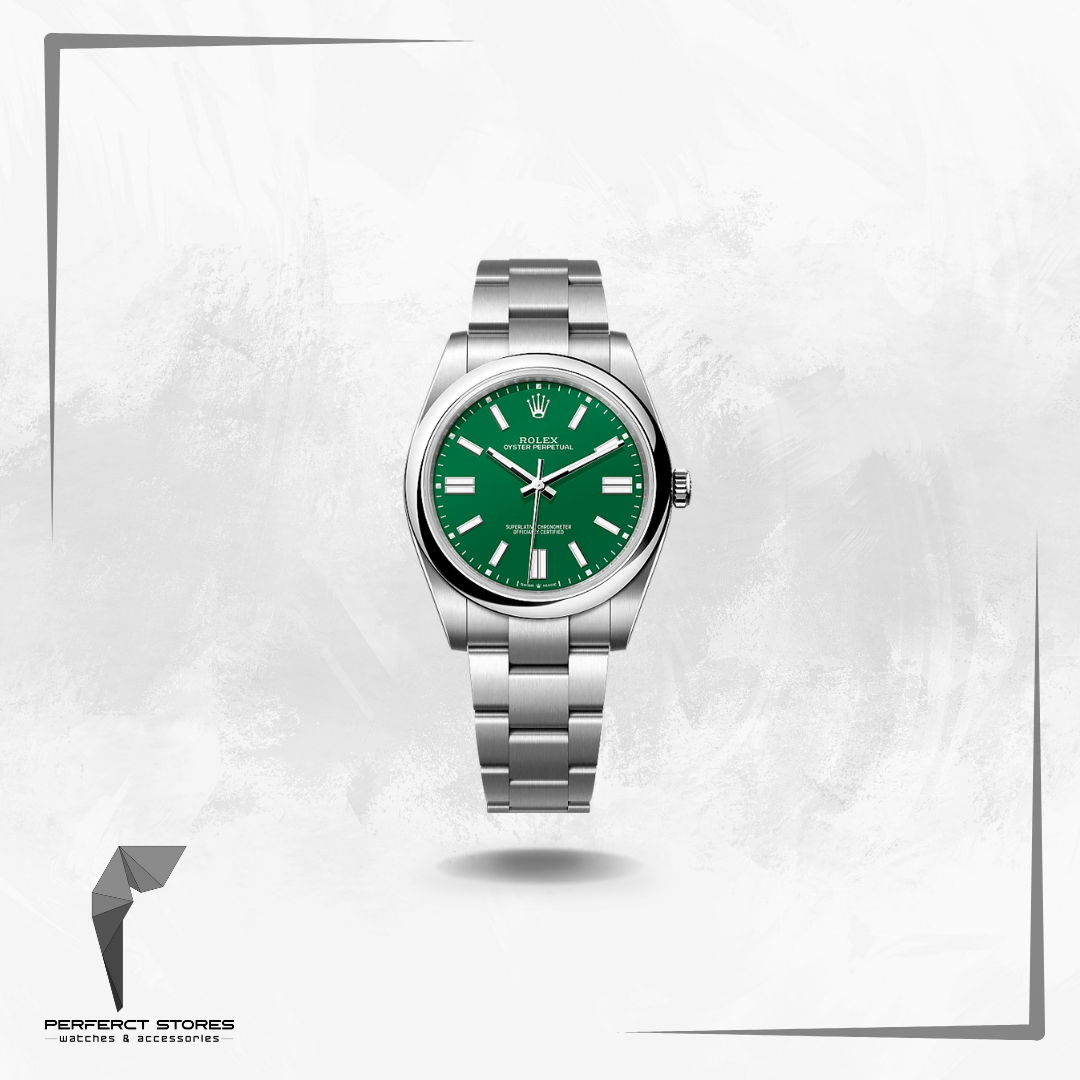 Rolex Oyster Perpetual Stainless Steel Green Dial - Master Copy