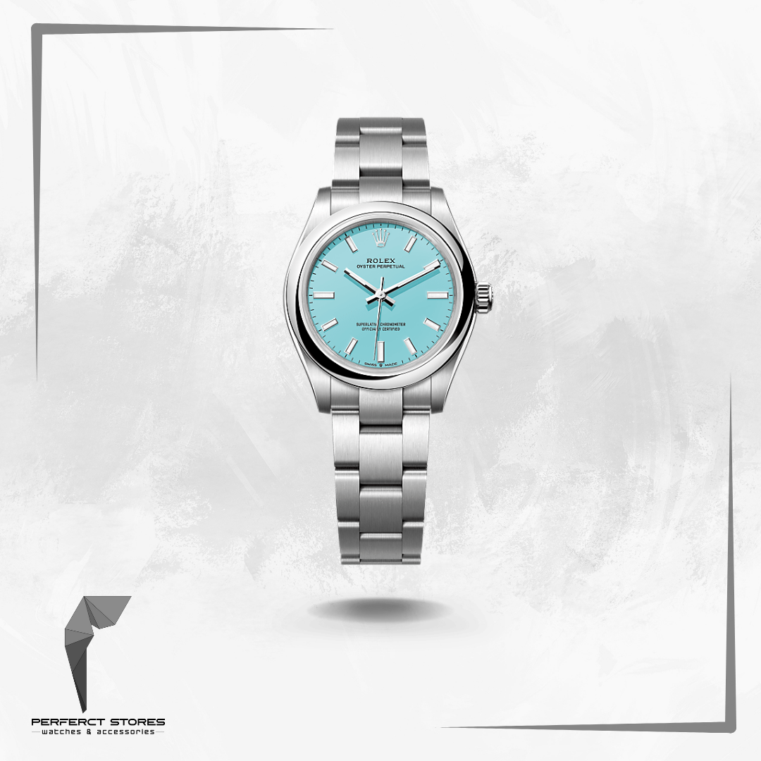 Rolex Oyster Perpetual Stainless Steel "Tiffany Blue" Turquoise Dial - Master Copy