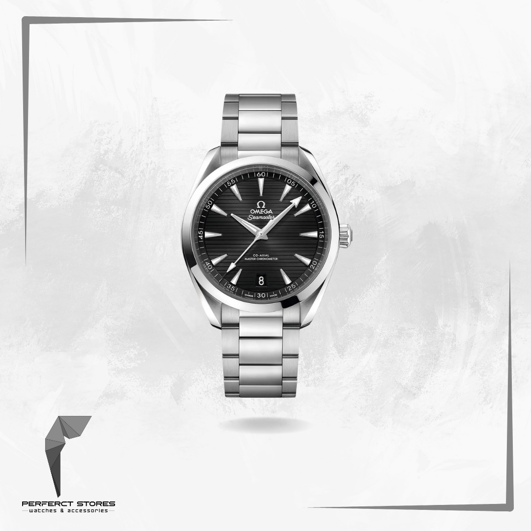 Omega Seamaster Aqua Terra Steel Mens Watch black dial - Master Copy