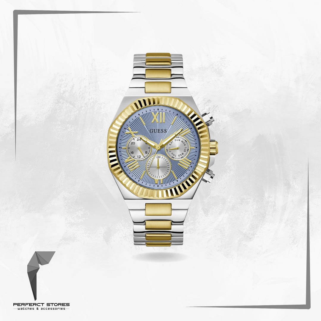 GUESS Mens 2-Tone Multi-function Watch - GW0703G3 - Original