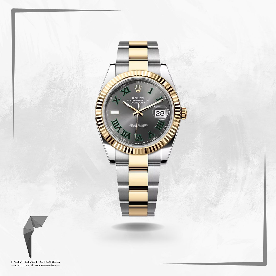 Rolex Datejust 41mm Gray Wimbledon Dial Two-Tone - Master Copy