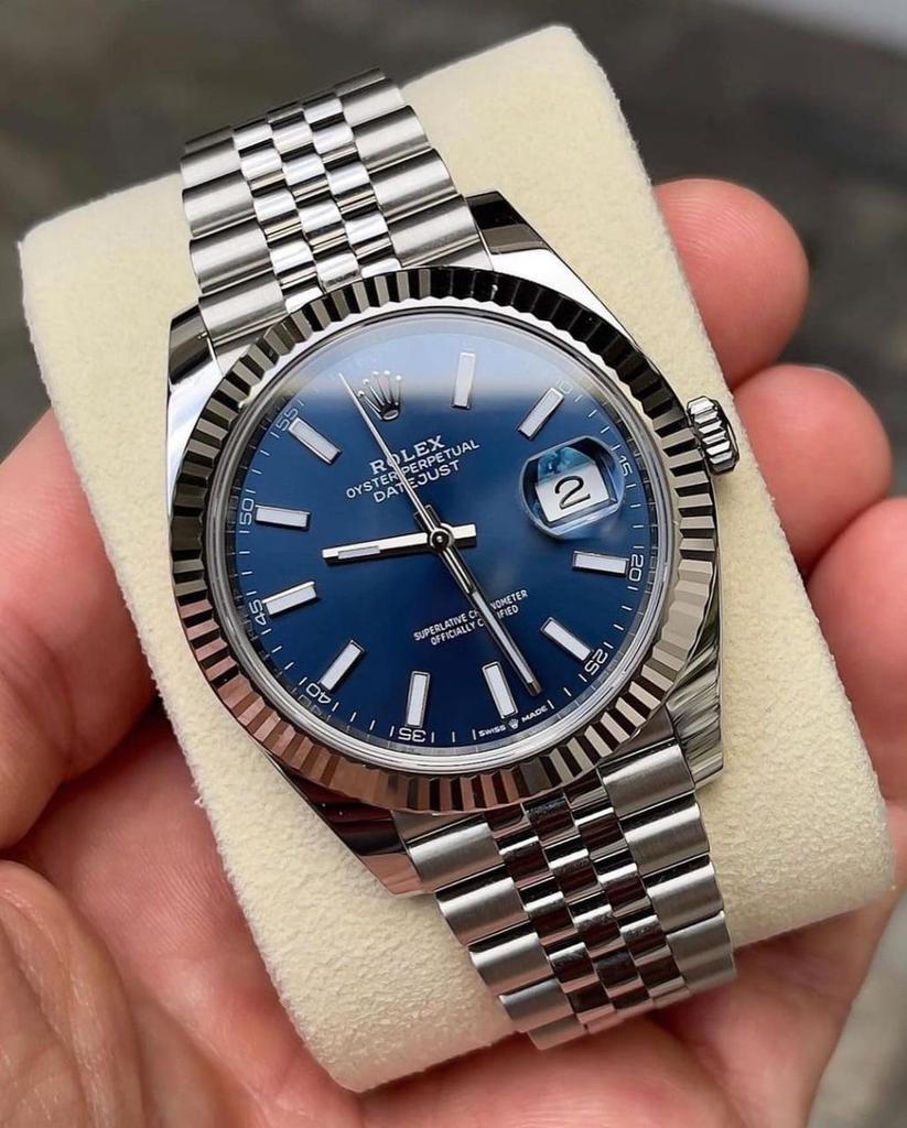 Rolex Datejust Stainless Steel Blue Dial Jubilee - Master Copy