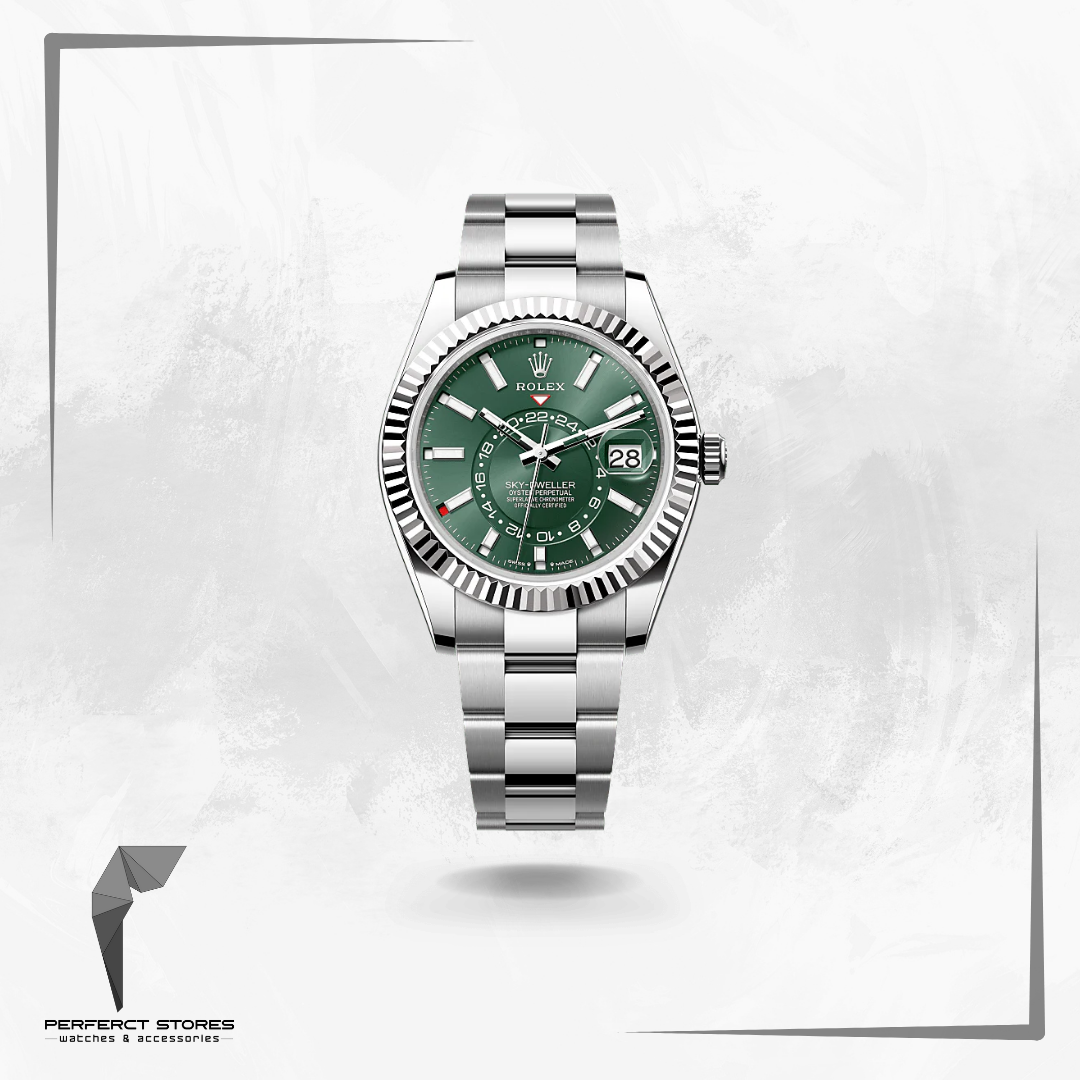 Rolex Sky-Dweller Stainless Steel Green Dial - Master Copy