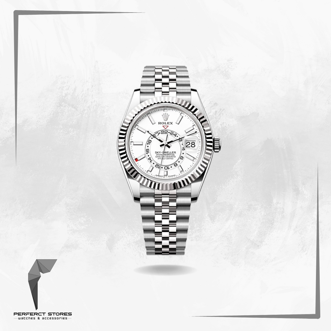 Rolex Sky-Dweller Stainless Steel White Dial Jubilee - Master Copy