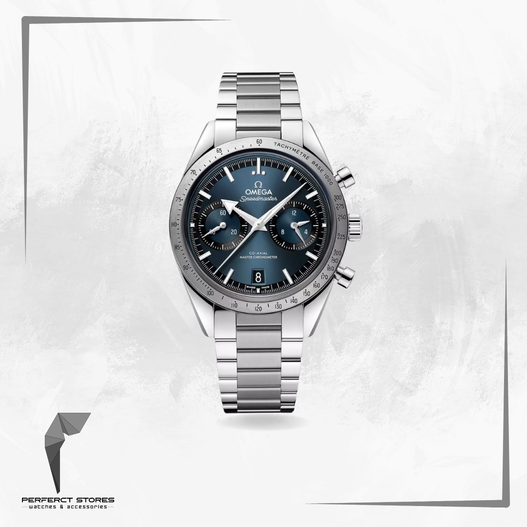 Omega Speedmaster 57 Broad Arrow Steel Mens Watch Blue Dial - Master Copy