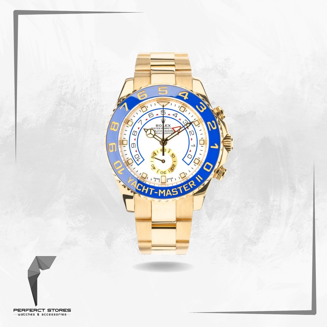 Rolex Yacht-Master II Yellow Gold White Dial - Master Copy