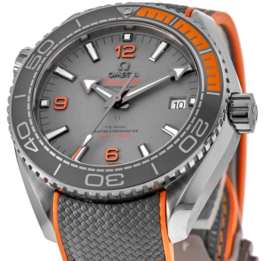 Omega Seamaster Planet Ocean 600M Grey Rubber Strap Men's Watch - Master Copy