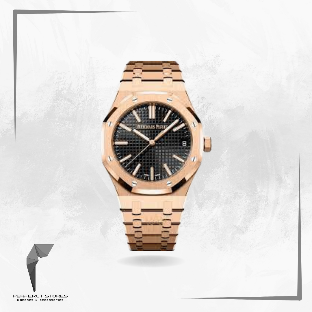 Audemars Piguet Royal Oak black Dial Automatic rose gold - Master Copy
