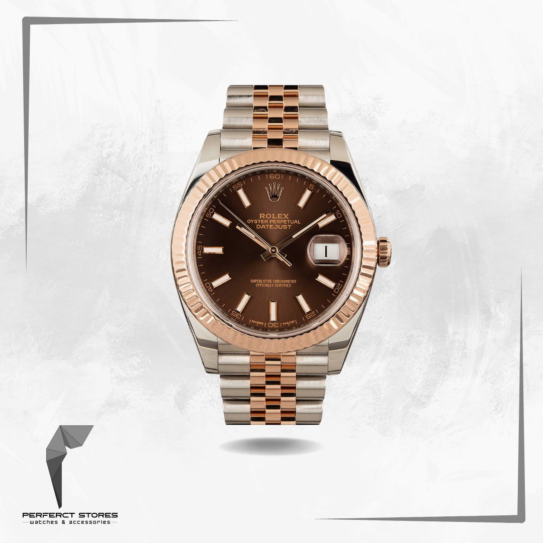 Rolex Datejust 41 Chocolate Dial Rose Gold - Master Copy
