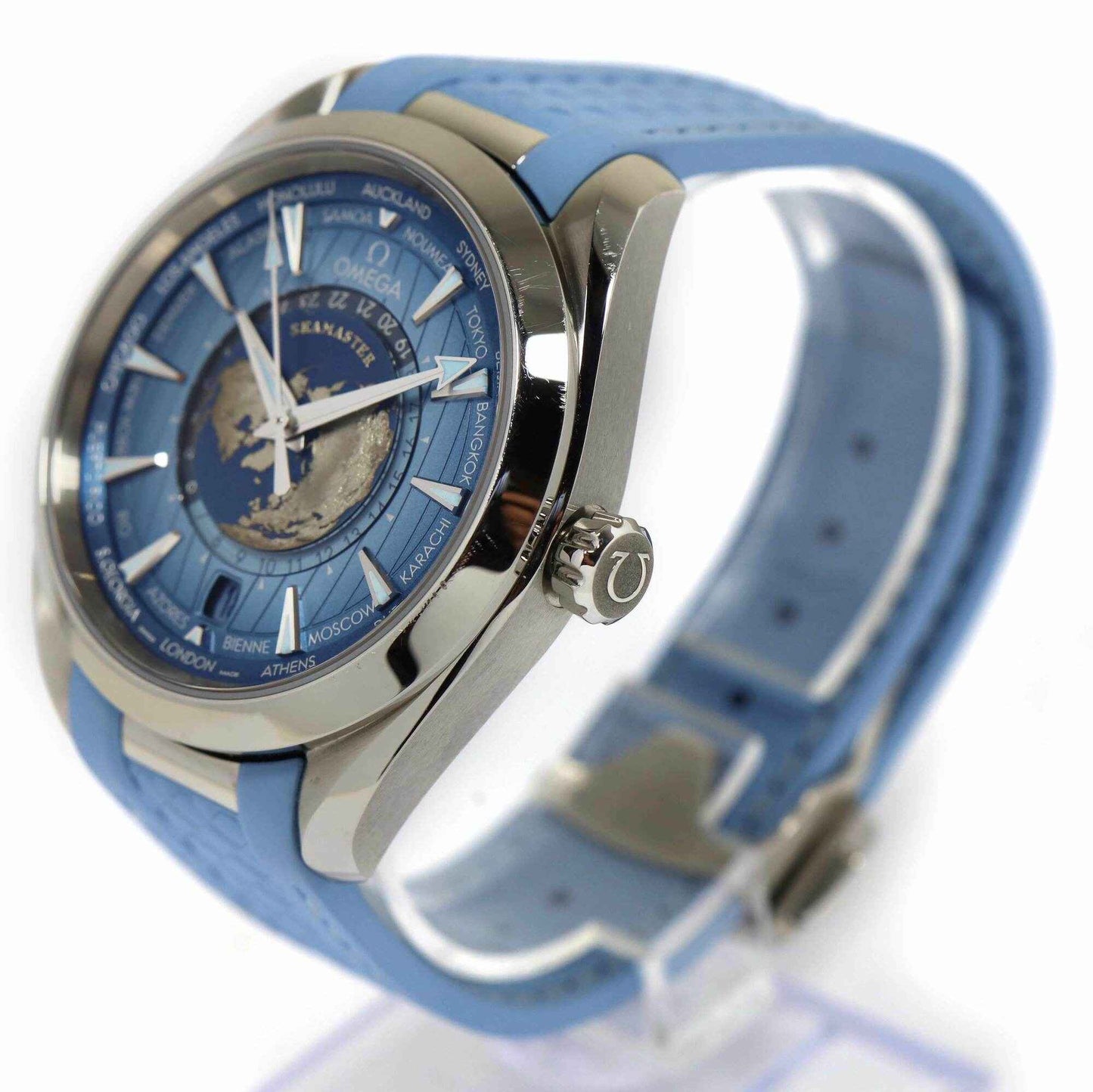 Omega Seamaster Aqua Terra Worldtimer "Summer Blue" - Master Copy
