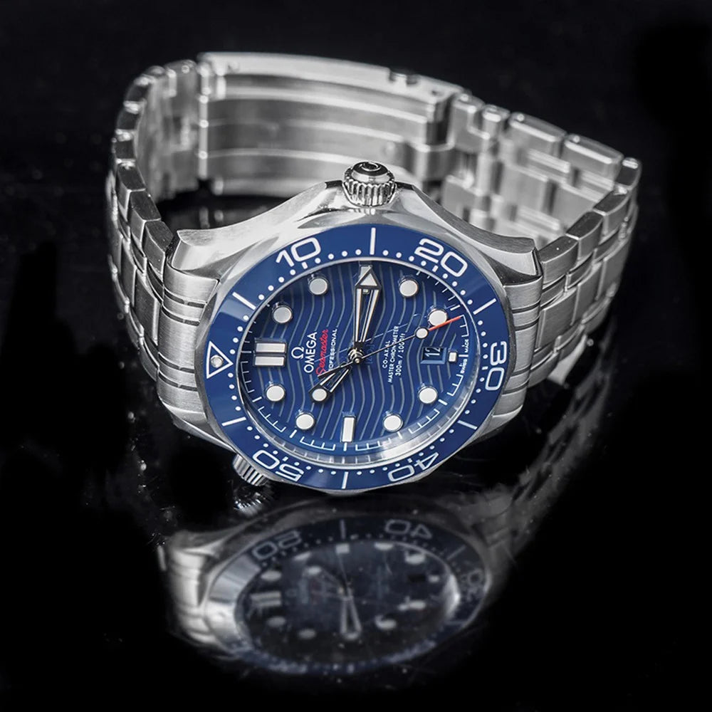 Omega Seamaster Diver 300M Men's Watch with Blue Dial - Master Copy