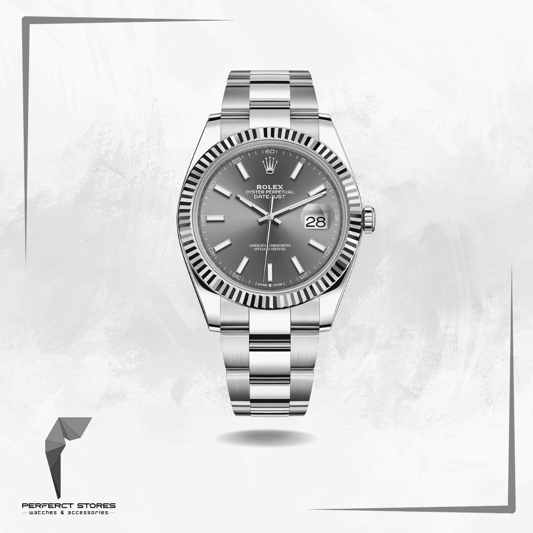 Rolex Datejust 41 Oyster Bracelet Grey Dial - Master Copy