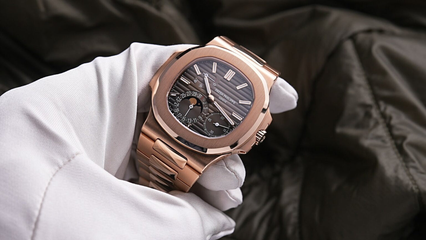 Patek Philippe Nautilus Chronograph Date Stainless Steel Rose Gold - Master Copy