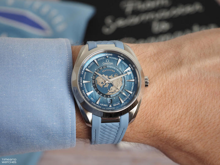 Omega Seamaster Aqua Terra Worldtimer "Summer Blue" - Master Copy