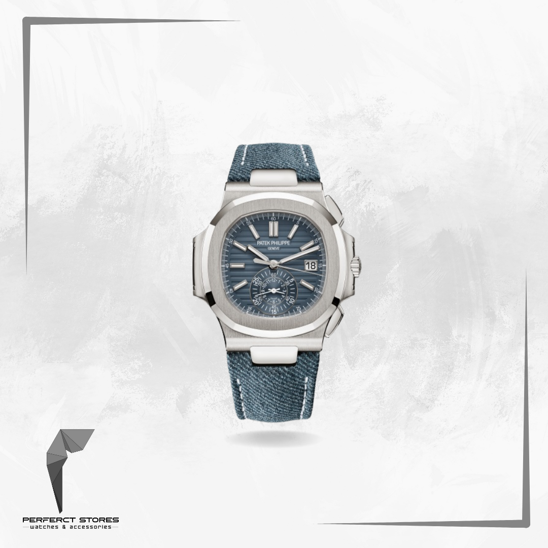 Patek Philippe Nautilus Chronograph Jeans Strap - Master Copy