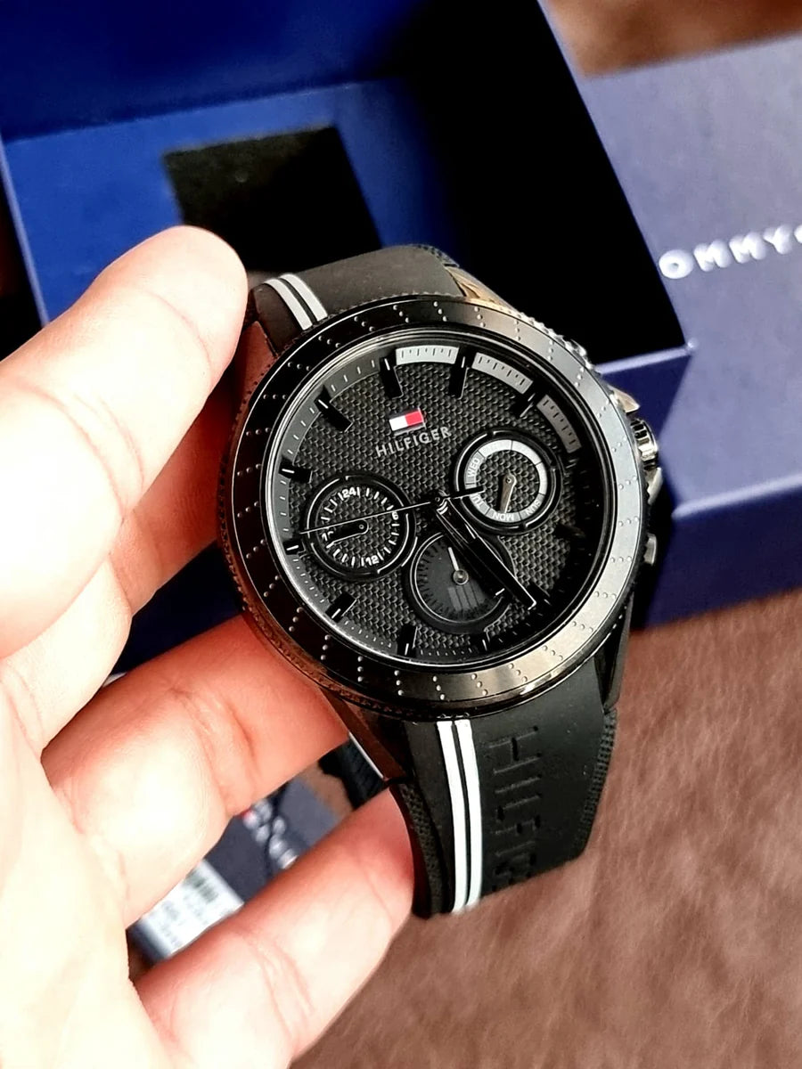 TOMMY HILFIGER Men's Aiden Black Dial Watch - 1791861 - original