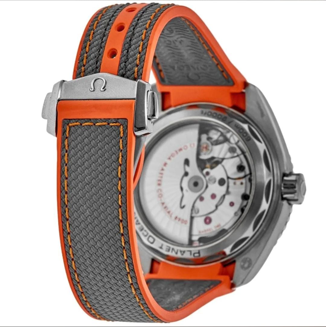 Omega Seamaster Planet Ocean 600M Grey Rubber Strap Men's Watch - Master Copy