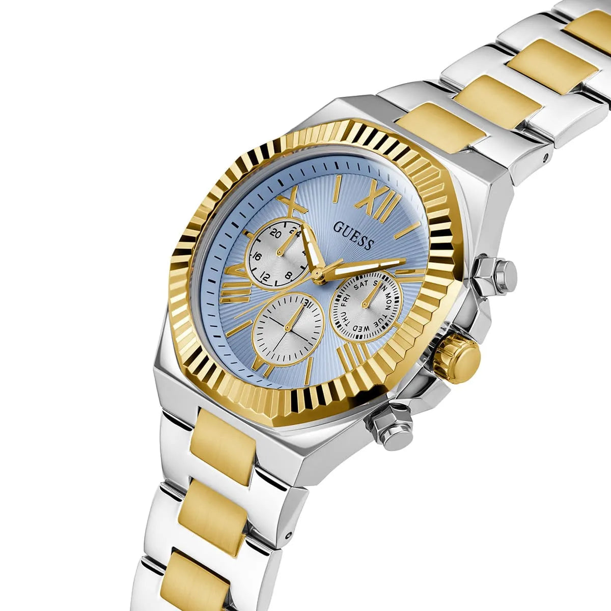 GUESS Mens 2-Tone Multi-function Watch - GW0703G3 - Original
