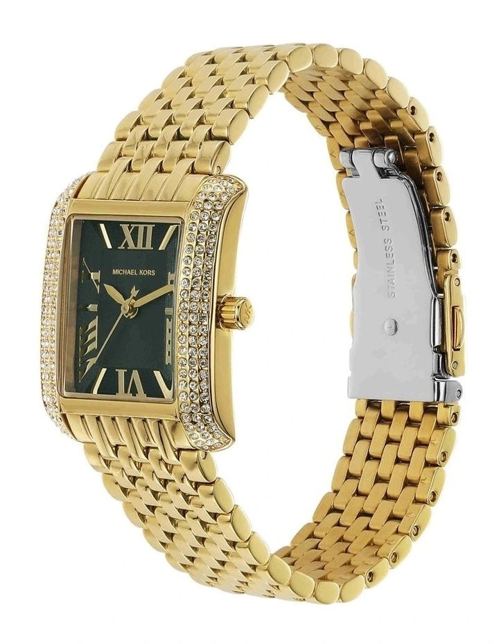 Michael Kors Emery Three-Hand Gold-Tone Stainless Steel Watch MK4742