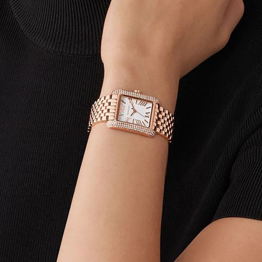 Michael Kors Emery Three-Hand Tri-Tone Stainless Steel Watch MK4743