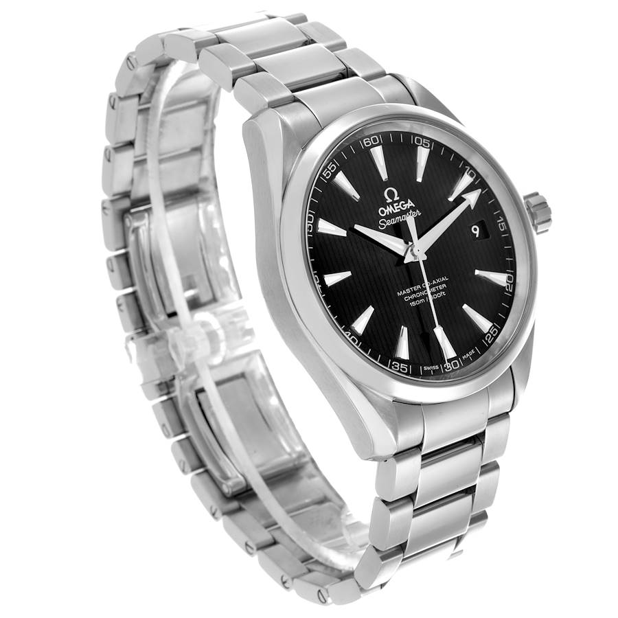 Omega Seamaster Aqua Terra Steel Mens Watch black dial - Master Copy