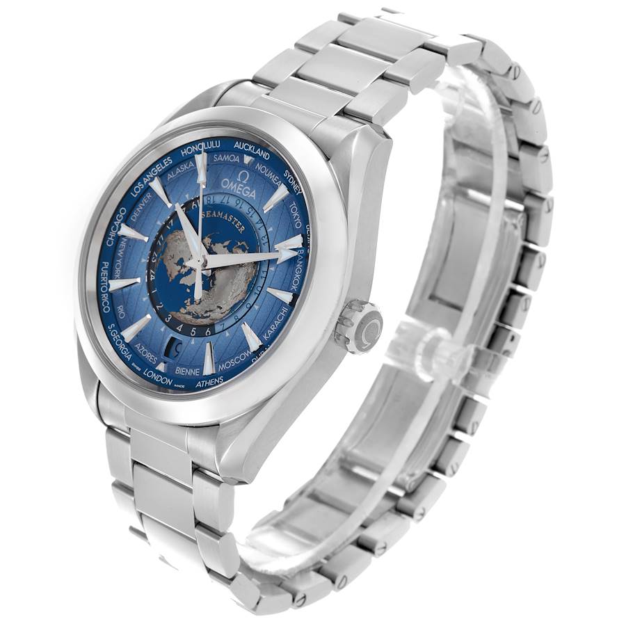 Omega Seamaster Worldtimer Steel Mens Watch - Master Copy