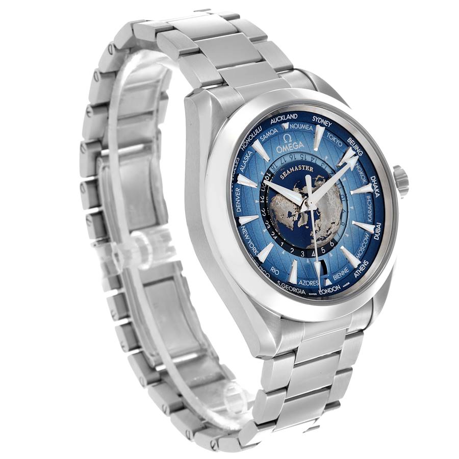 Omega Seamaster Worldtimer Steel Mens Watch - Master Copy