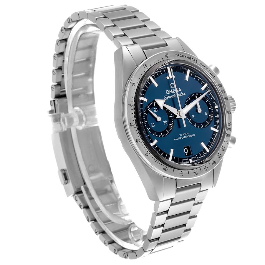 Omega Speedmaster 57 Broad Arrow Steel Mens Watch Blue Dial - Master Copy