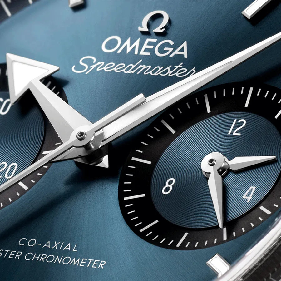 Omega Speedmaster '57 Co-Axial Master Chronometer blue dial leather - Master Copy
