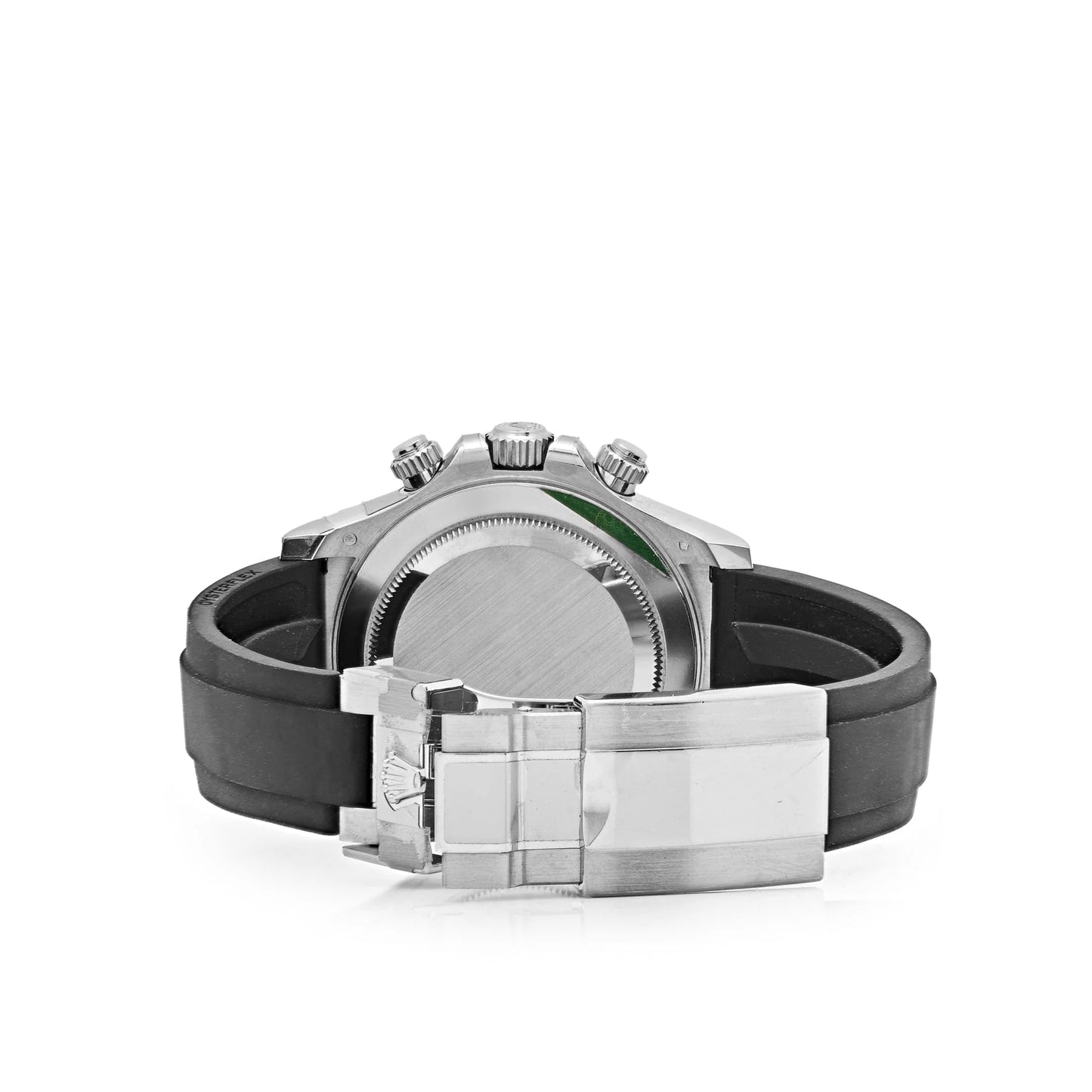 Rolex Daytona Black Diamond Dial With Rubber Strap - Master Copy