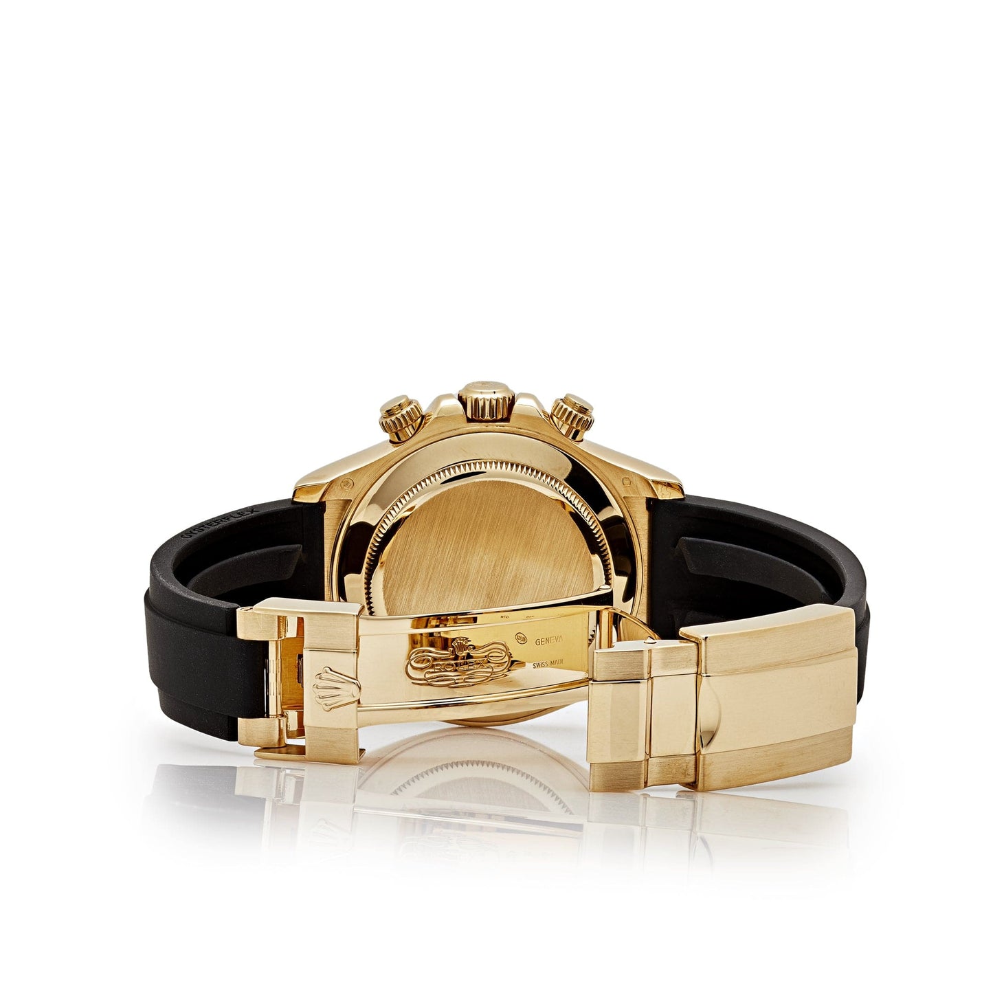 Rolex Daytona Yellow Gold Champagne Black Dial - Master Copy